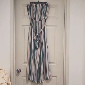 Strapless romper pants